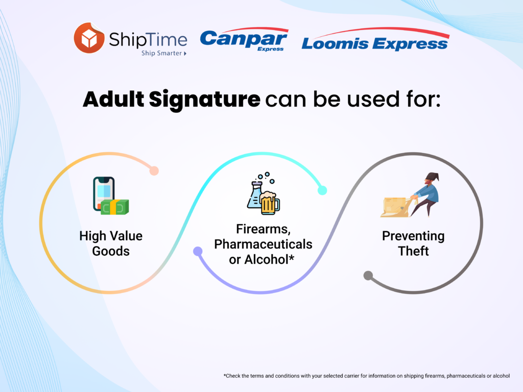 Adult Signature - Now Available with Canpar & Loomis