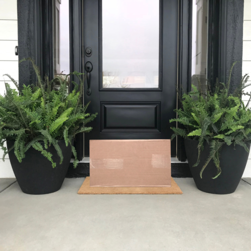 package at doorstep