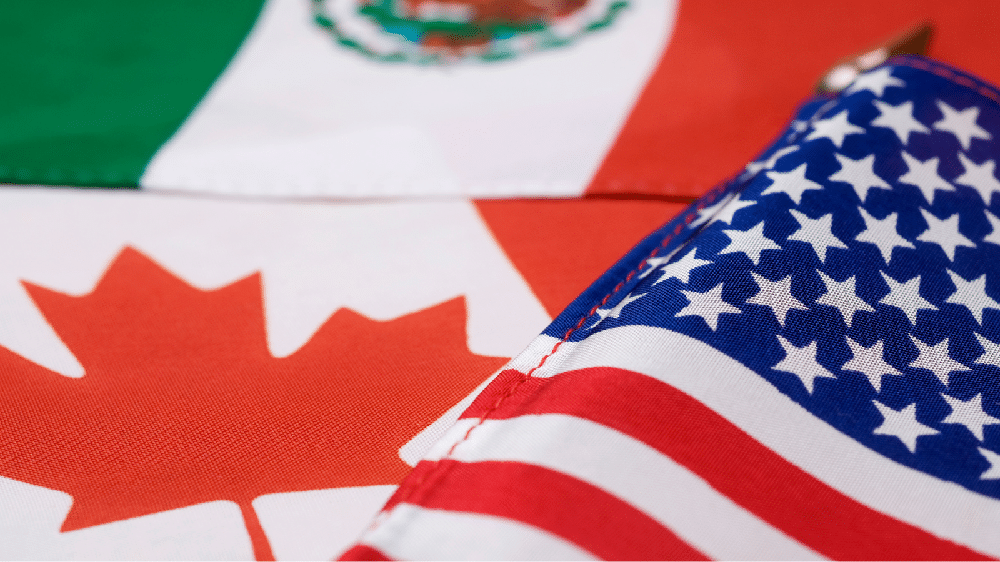 mexico, us and canada flag